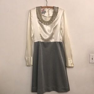 Vintage Silky Long Sleeve Dress